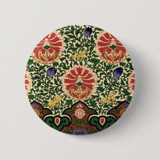 Bóton Redondo 5.08cm Owen Jones Chinoiserie Floral Arte Design Lótus Ve