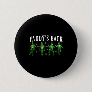 Bóton Redondo 5.08cm Paddy's Back Funny Trump Dia de São Patrício Irish