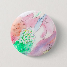 Bóton Redondo 5.08cm Padrão 2 1/4" botão redondo com design