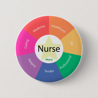 Bóton Redondo 5.08cm Padrão, botão redondo da polegada de 2 ¼