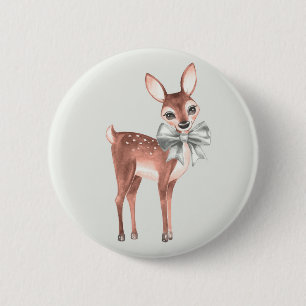 Bóton Redondo 5.08cm Padrão com Baby Deer 1