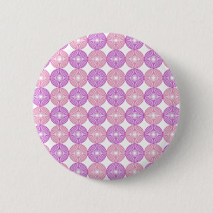 Bóton Redondo 5.08cm Padrão de círculos rosa e roxo