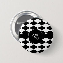 Padrão de diamante branco e preto