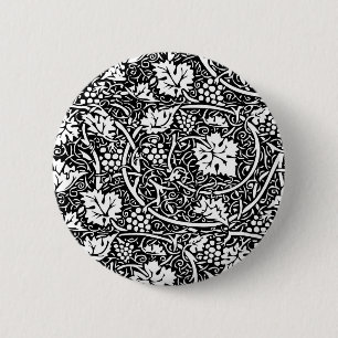 Bóton Redondo 5.08cm Padrão de Forma de Papel de Carteira Floral Vinta