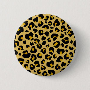 Bóton Redondo 5.08cm Padrão de Impressão de pele do Leopard Cheetah D