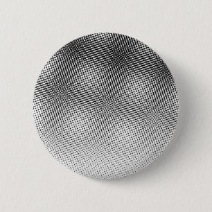 Bóton Redondo 5.08cm Padrão de Moiré Preto e Branco Artístico