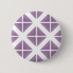 Bóton Redondo 5.08cm Padrão de Triângulo de Tendência Roxo