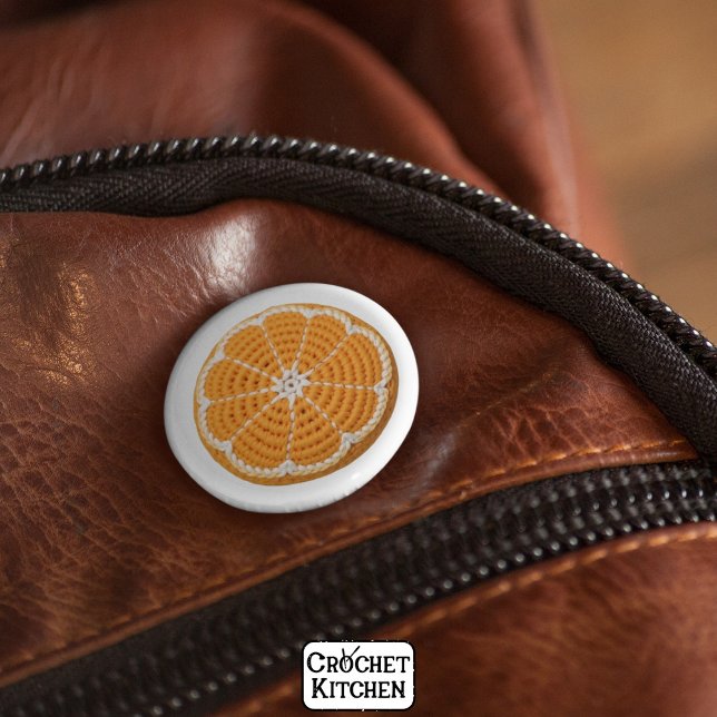 Bóton Redondo 5.08cm Padrão Moderno Mínimo de Fatias de Laranja Fresco (Criador carregado)