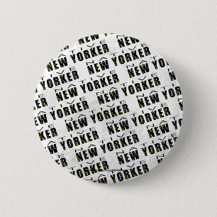 Bóton Redondo 5.08cm Padrão original do New Yorker