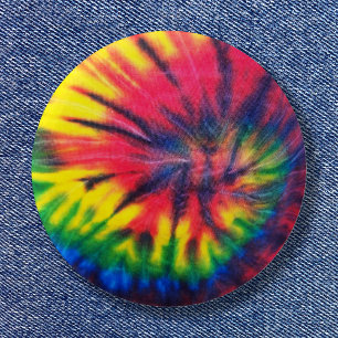 Bóton Redondo 5.08cm Padrão Tie Dye