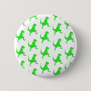 Bóton Redondo 5.08cm Padrão verde t-rex