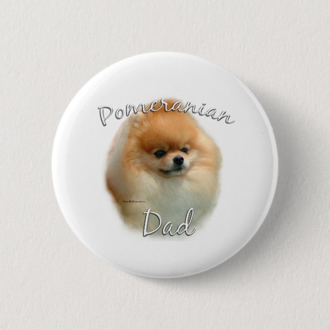 Bóton Redondo 5.08cm Pai 2 da Pomerânia (Frente)