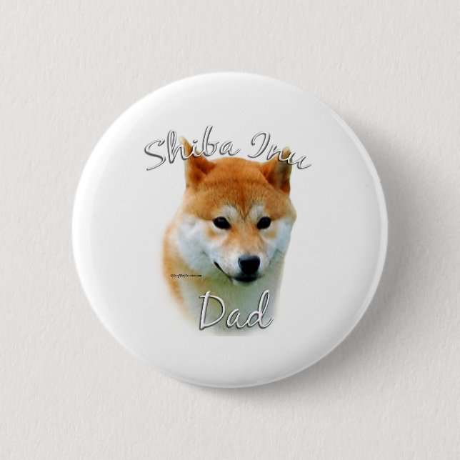 Bóton Redondo 5.08cm Pai 2 da Shiba Inu (Frente)
