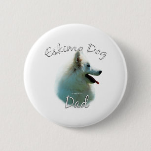 Bóton Redondo 5.08cm Pai 2 de Cão Eskimo Americano