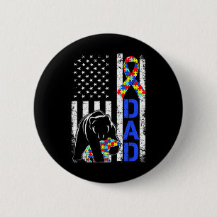 Bóton Redondo 5.08cm Pai Autismo Sensibilização Dia de os pais de Sinal