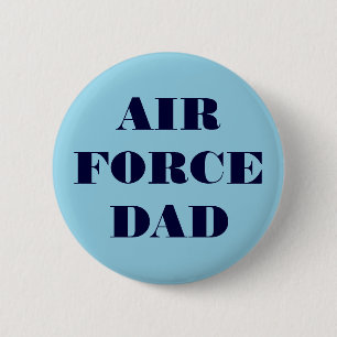 Bóton Redondo 5.08cm Pai da Força Aérea do Botão