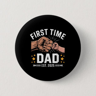 Bóton Redondo 5.08cm Pai Da Primeira Vez No Est 2025 Fist Bump Novo pap