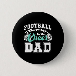 Bóton Redondo 5.08cm Pai de Futebol e Cheerleader Pai de Futebol e Chee