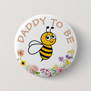 Bóton Redondo 5.08cm Pai De Ser Doce Como Abelha
