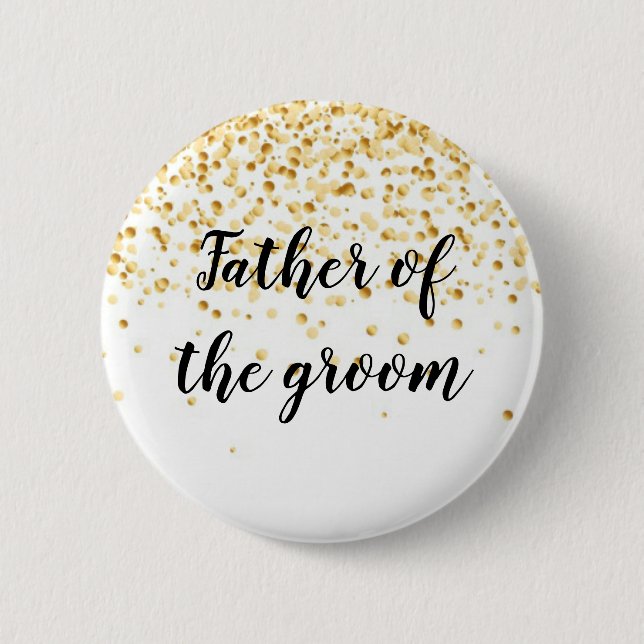 Bóton Redondo 5.08cm Pai do noivo (Frente)