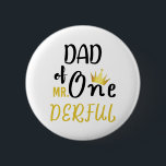 Bóton Redondo 5.08cm Pai do primeiro aniversario T-Shirt Onemagnificame<br><div class="desc">Pai do primeiro aniversario T-Shirt Men Maravilhoso e Engraçado Pai do Sr. OneMaravilhoso Primeiro Jato Maravilhoso, aniversário, primeiro aniversario, maravilhoso, festa de primeiro aniversario, 1rua por dia, recém-nascido, pai maravilhoso, primeiro aniversario maravilhoso, pai do Sr. Maravilhoso, combinando, confronto familiar para o aniversário, 1 ano, bebê primeiro primeiro aniversario de aniversário...</div>