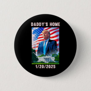 Bóton Redondo 5.08cm Pai Home Donald Trump 2024