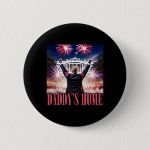 Bóton Redondo 5.08cm Pai Home Trump 2024 Faça 4 De Julho De Excelente A