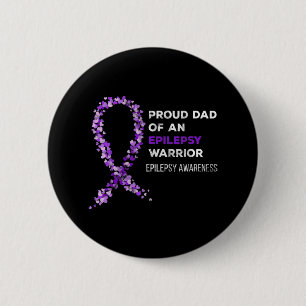 Bóton Redondo 5.08cm Pai orgulhoso de um Guerreiro Epilepsia Awarenes