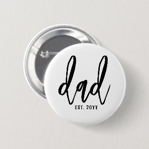 Bóton Redondo 5.08cm Pai Personalizado Est. Tipografia de Script de Pin