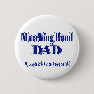 Bóton Redondo 5.08cm Pai/ Tuba da Banda marchante