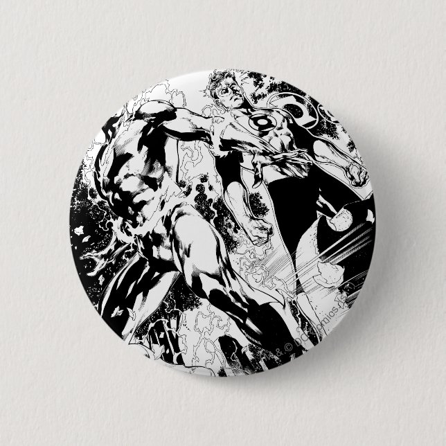 Bóton Redondo 5.08cm Painel instantâneo e verde 2 da lanterna (Frente)