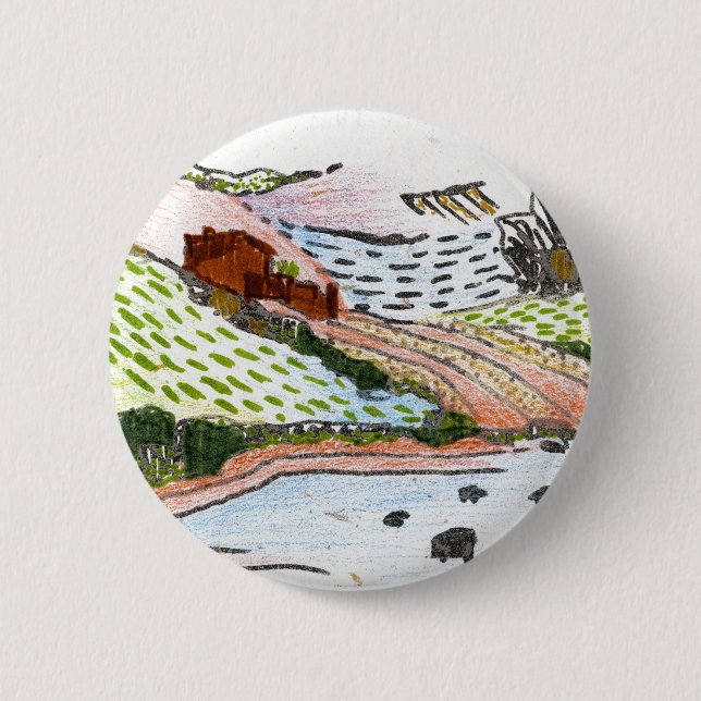 Bóton Redondo 5.08cm País galês (Frente)