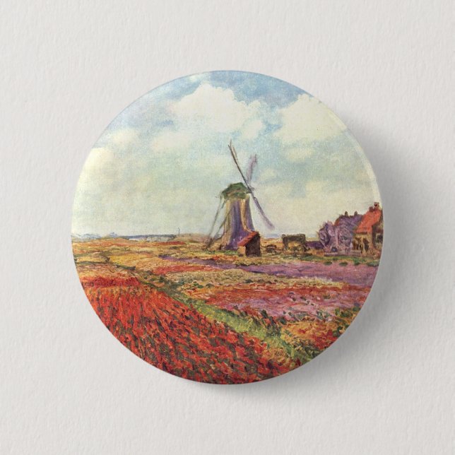 Bóton Redondo 5.08cm Países Baixos - Monet (Frente)