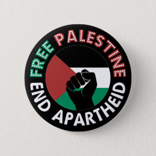 Bóton Redondo 5.08cm Palestina Livre Termina Pavilhão Apartheid
