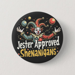 Bóton Redondo 5.08cm Palhaço de circo de Shenanigans aprovado por Jeste