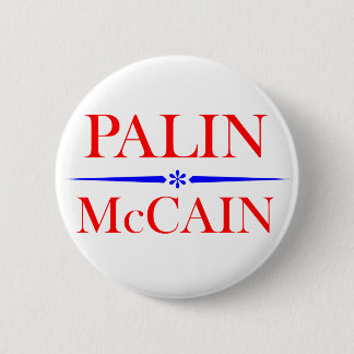 Bóton Redondo 5.08cm Palin Mccain