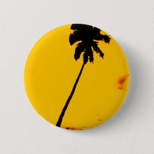 Bóton Redondo 5.08cm Palm Tree Silhouette