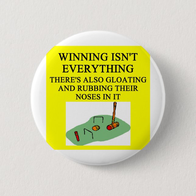 Bóton Redondo 5.08cm palyer do croquet (Frente)