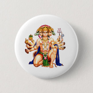 Bóton Redondo 5.08cm Panchmukhi Hanuman ji