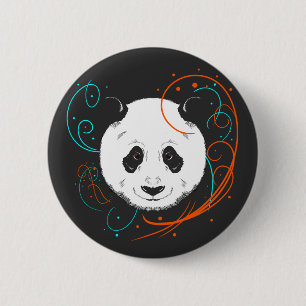Bóton Redondo 5.08cm Panda