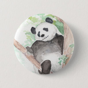 Bóton Redondo 5.08cm Panda, botão de design de saída