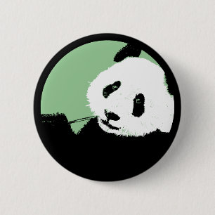 Bóton Redondo 5.08cm panda. círculo seagreen