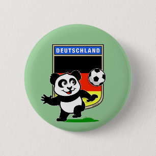 Bóton Redondo 5.08cm Panda do futebol de Alemanha