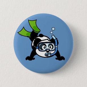 Bóton Redondo 5.08cm Panda do Snorkel