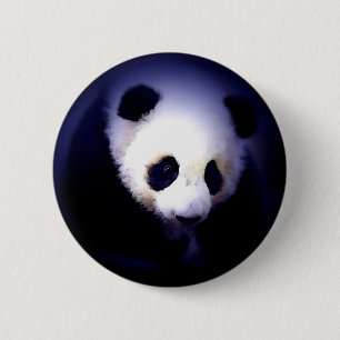 Bóton Redondo 5.08cm Panda Face