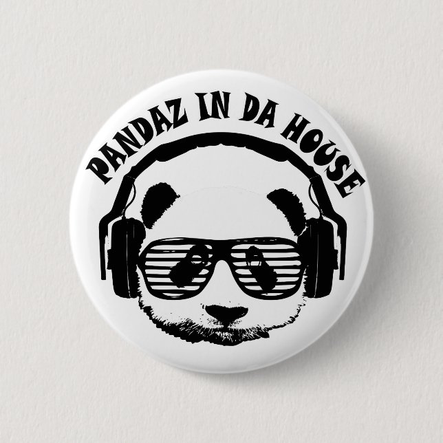 Bóton Redondo 5.08cm Pandaz na casa da Dinamarca (Frente)