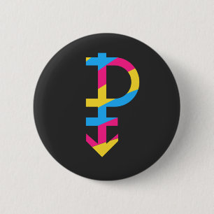 Bóton Redondo 5.08cm Pansexual - Panromântico