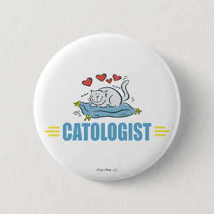 Bóton Redondo 5.08cm Pão Gato Humorístico