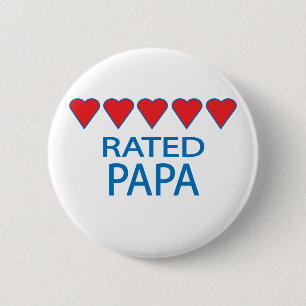 Bóton Redondo 5.08cm Papa Cinco Corações