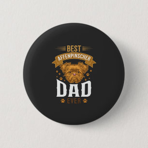 Bóton Redondo 5.08cm Papai Affenpinscher Cachorro Mais Cara Impressões